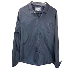 Craft Flow Shirt Long Sleeve Button Up Men’s Size Large Navy Blue